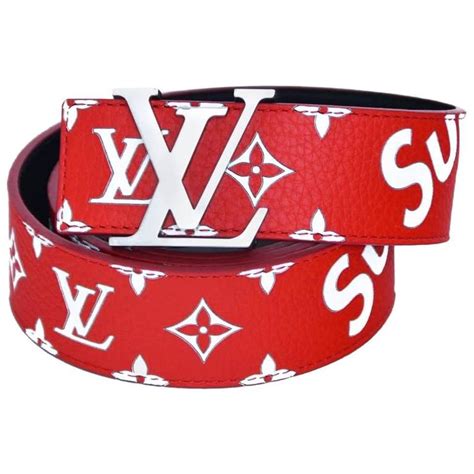 black lv supreme belt|louis vuitton supreme red belt.